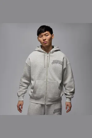 Jordan Oversized Brooklyn Fleece-hættetrøje med fuld lynlås til mænd