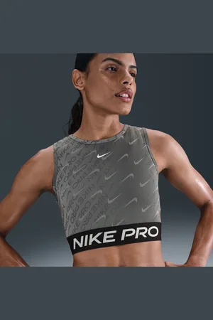 Nike Kort Pro Dri-FIT-tanktop med print til kvinder