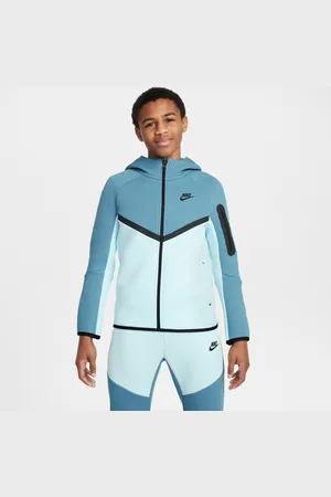Nike Sportswear Tech Fleece-hættetrøje med lynlås til større børn