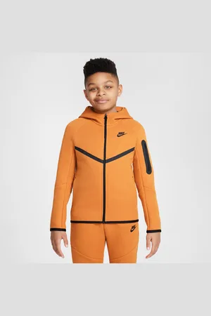 Nike Sportswear Tech Fleece-hættetrøje med lynlås til større børn