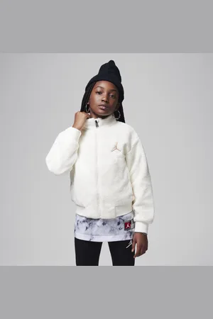Jordan Jumpman High Pile-jakke til større børn