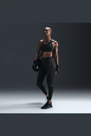 Nike Go-leggings i 7/8-længde med høj talje, fast støtte og lommer til kvinder