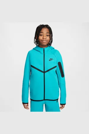 Nike Sportswear Tech Fleece-hættetrøje med lynlås til større børn