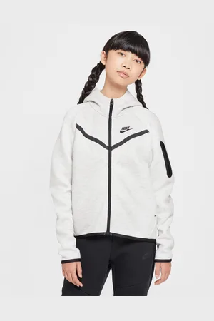 Nike Sportswear Tech Fleece-hættetrøje med fuld lynlås til piger