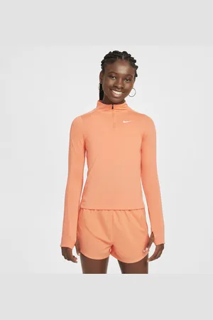 Nike Langærmet Dri-FIT-top med 1/4 lynlås til piger