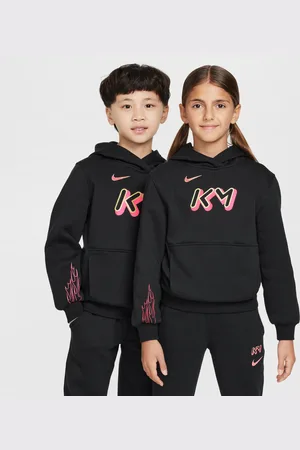 Nike Kylian Mbappé Club Fleece-fodboldhættetrøje til større børn