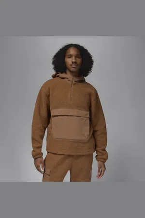 Jordan Højluvet Flight-pullover-hættetrøje i fleece til mænd