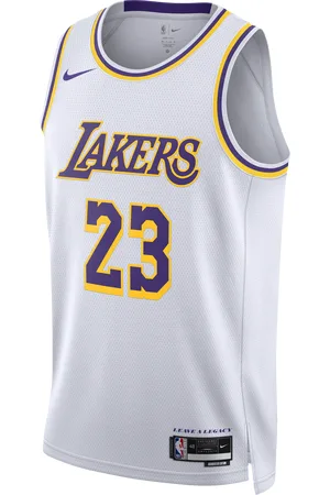 Nike Los Angeles Lakers Association Edition 2022/23- Dri-FIT NBA Swingman-spillertrøje til mænd