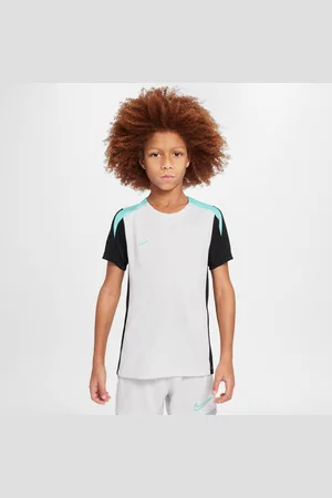 Nike Kortærmet Dri-FIT Strike-fodboldtrøje til større børn