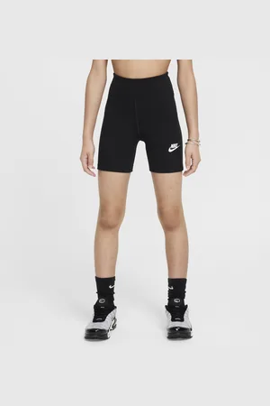 Nike Sportswear Classic-cykelshorts (13 cm) med høj talje til piger