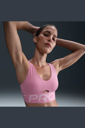 Nike Pro Indy Plunge-sports-bh med medium støtte og indlæg til kvinder