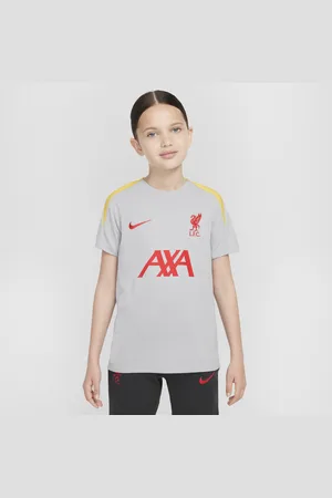 Nike Kortærmet Liverpool FC Strike Third Dri-FIT-fodboldoverdel i maskinstrik til større børn