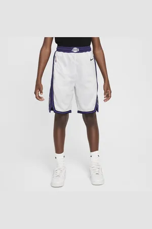 Nike Los Angeles Lakers Dri-FIT NBA Swingman-shortsene til større børn