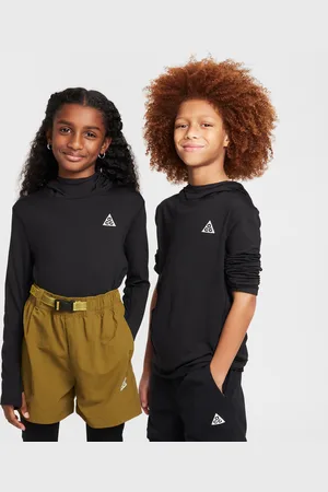Nike Langærmet ACG Dri-FIT UV-trøje med hætte til større børn