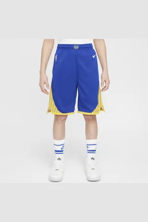 Nike Golden State Warriors 2023/24 Icon Edition NBA Swingman-shorts til større børn (drenge)