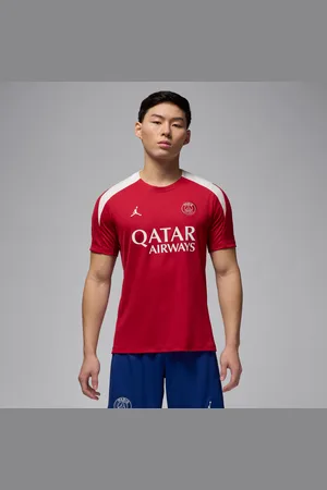 Jordan Maskinstrikket Paris Saint-Germain Strike Fourth Dri-FIT-fodboldtrøje med korte ærmer til mænd