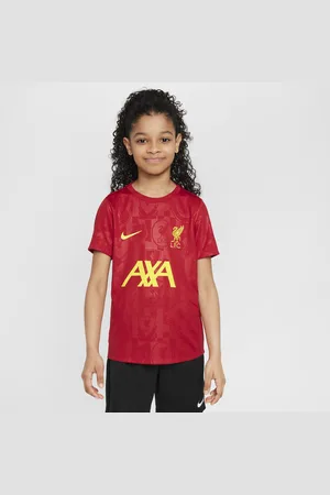 Nike Liverpool FC Academy Pro Dri-FIT Pre-Match-fodboldtrøje med korte ærmer til større børn
