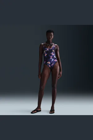 Nike Swim-badedragt med V-hals til kvinder