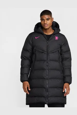 Nike Chelsea FC Strike Windrunner PrimaLoft® Storm-FIT fodboldparka med hætte til mænd
