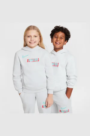 Nike Erling Haaland Club Fleece-hættetrøje til større børn