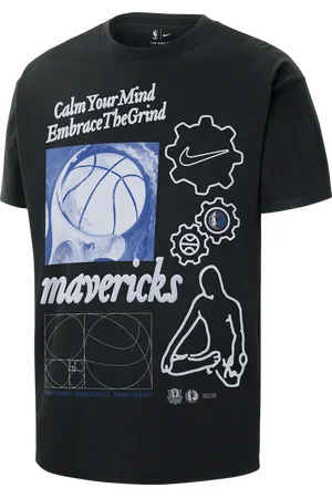 Nike Dallas Mavericks Courtside NBA-T-shirt til mænd