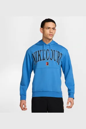 Nike Court Heritage Dri-FIT-tennishættetrøje i fleece til mænd