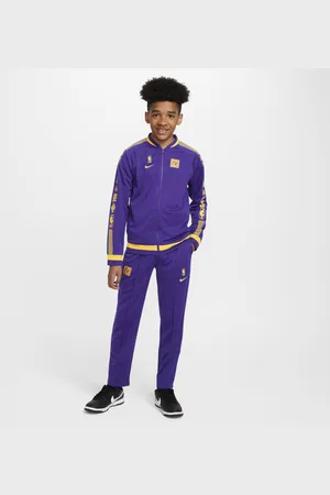 Nike Los Angeles Lakers Starting 5 Dri-FIT NBA-tracksuit til større børn
