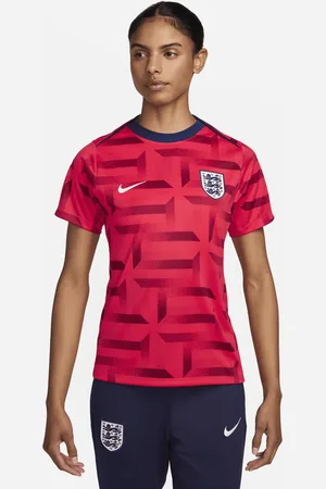 Nike England Academy Pro Dri-FIT Pre-Match-fodboldtrøje med korte ærmer til kvinder
