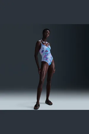 Nike Swim-badedragt med V-hals til kvinder