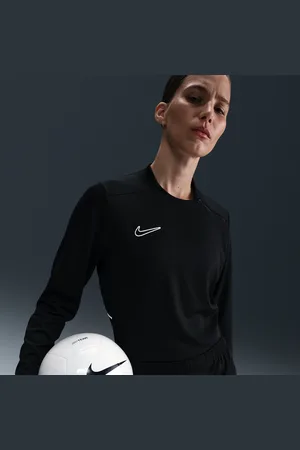 Nike Langærmet Academy Dri-FIT-fodboldtrøje med rund hals til kvinder