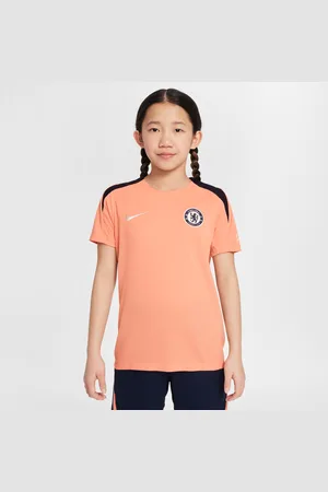 Nike Maskinstrikket Chelsea FC Strike Special Edition Dri-FIT-fodboldoverdel med korte ærmer til større børn
