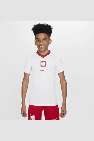 Nike Kortærmet Polen 2024/25 Home Dri-FIT-fodboldtrøje til større børn
