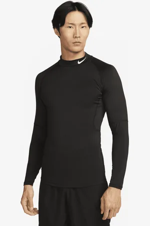 Nike Langærmet Pro Dri-FIT Fitness-trøje med høj krave til mænd