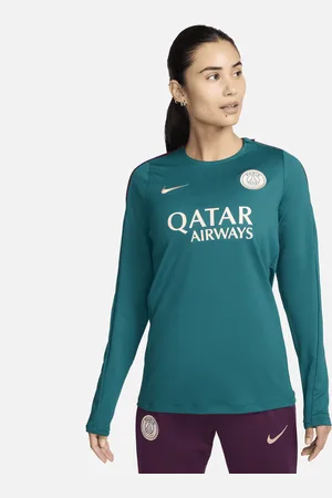 Nike Maskinstrikket Paris Saint-Germain Strike Dri-FIT-fodboldtrøje med rund hals til kvinder