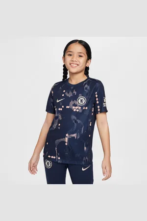 Nike Chelsea FC Academy Pro SE opvarmningstrøje til fodbold med korte ærmer til større børn