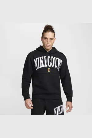 Nike Court Heritage Dri-FIT-tennishættetrøje i fleece til mænd