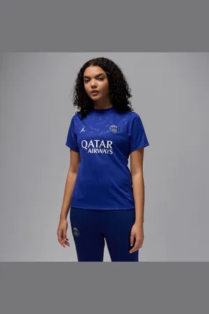Jordan Kortærmet Paris Saint-Germain Academy Pro Fourth Dri-FIT-opvarmningstrøje til fodbold til kvinder