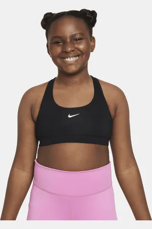Nike Swoosh-sports-bh (udvidet størrelse) til piger