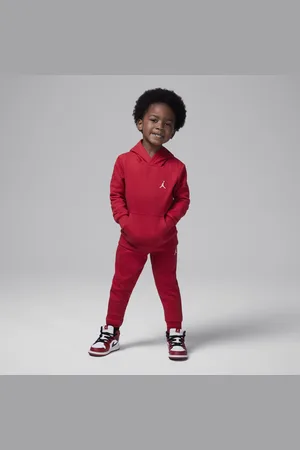 Jordan MJ Brooklyn Fleece-pullover-hættetrøjesæt i to dele til småbørn