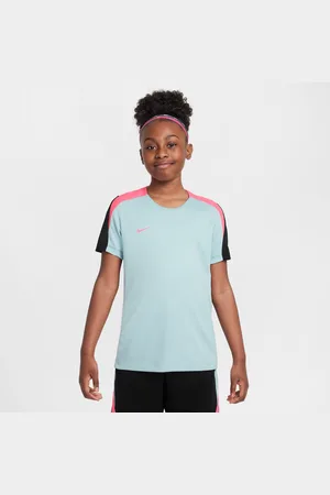 Nike Kortærmet Dri-FIT Strike-fodboldtrøje til større børn