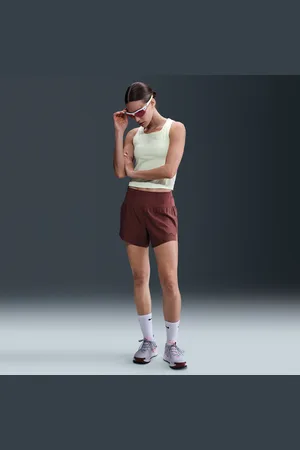 Nike Trail Dri-FIT-løbeshorts med indershorts til kvinder
