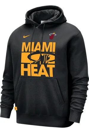 Nike Miami Heat Club Courtside NBA-hættetrøje til mænd