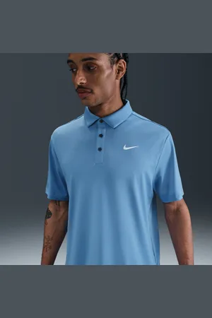 Nike Ensfarvet Tour Dri-FIT-golfpolotrøje til mænd
