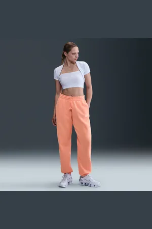 Nike Overdimensionerede Sportswear Phoenix Fleece-sweatpants med høj talje til kvinder