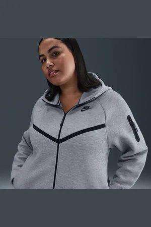 Nike Sportswear Tech Fleece Windrunner–hættetrøje med lynlås i fuld længde til kvinder (plus size)