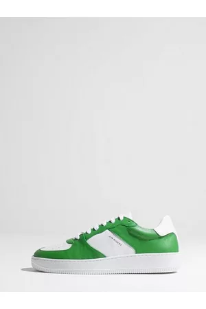 Jim Rickey Mænd Sneakers - Pro Basket Sneakers White Green