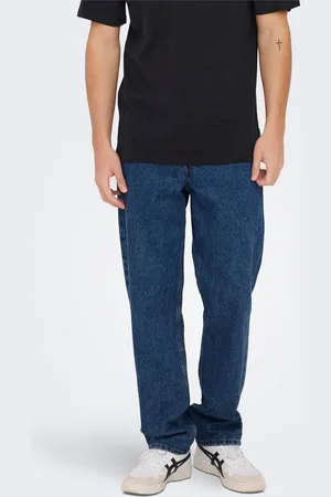 Only & Sons Onsedge Mellemhøj Talje Straight Fit Jeans