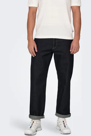 Only & Sons Onsedge Mellemhøj Talje Straight Fit Jeans