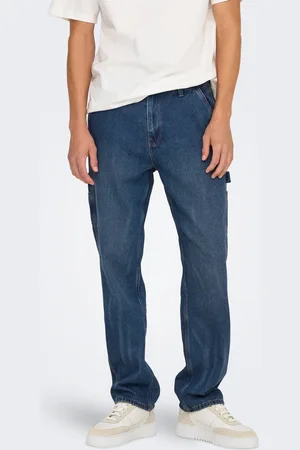 Only & Sons Onsedge Mellemhøj Talje Straight Fit Jeans