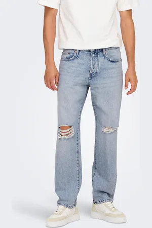 Only & Sons Onsedge Mellemhøj Talje Straight Fit Jeans